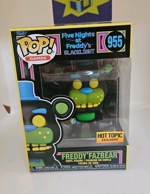 freddy fazbear hot topic exclusive FNAF blacklight funko pop 955