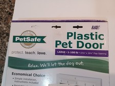 Pet Door Large for Dogs 1-100 lbs Flap Opening - New in Box