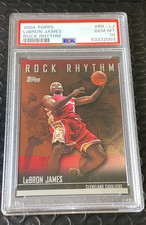 PSA 10 2004 TOPPS ROCK RHYTHM rare 2nd year insert LEBRON JAMES pop only 13!!!