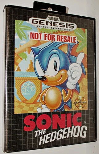 Sonic The Hedgehog Sega Genesis 1991 Complete In Case With Manual Tested/Works
