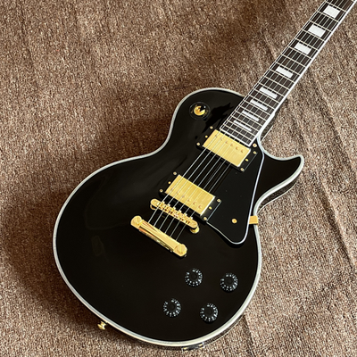 #ad Custom Shop Black electric guitar gold color hardware in stock free shipping $215.10