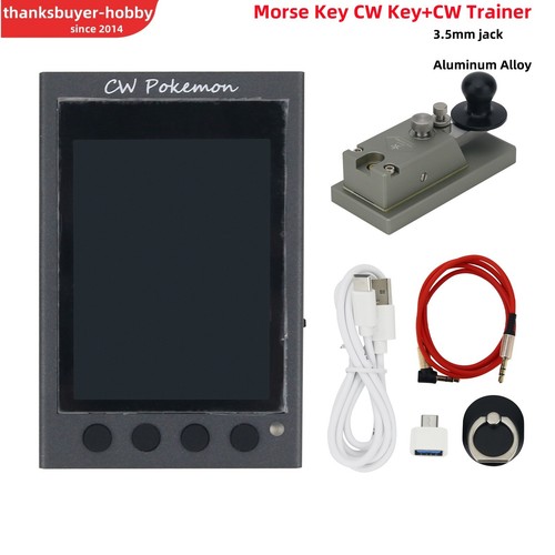 CCZ 711 Pro Morse Key CW Key con Feedback Forza Magnetica + HAMCUBE CW Trainer - Foto 1 di 11