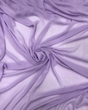 Lilac Sheer High Chiffon polyester Fabric 58" wide
