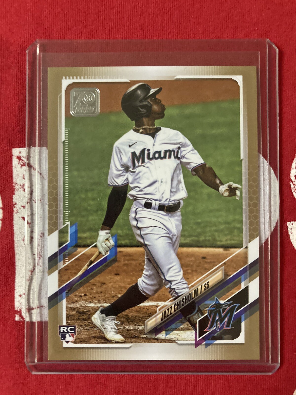 JAZZ CHISHOLM 2021 Topps #538 Rookie RC GOLD #658/2021 Mint Marlins