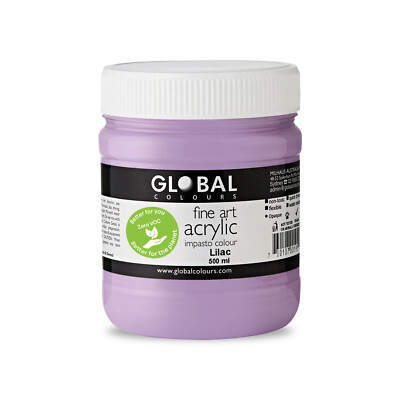 Lilac - Global Colours Eco-Friendly Fine Art Acrylic Artist Paint 500ml
