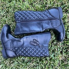 Girls Size 13 Black Quilted Arizona Tall Boots
