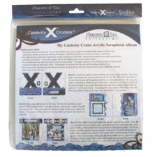 Celebrity Cruise Lines Acrylic Scrapbook 5 Page Album Memories at Sea Craft New