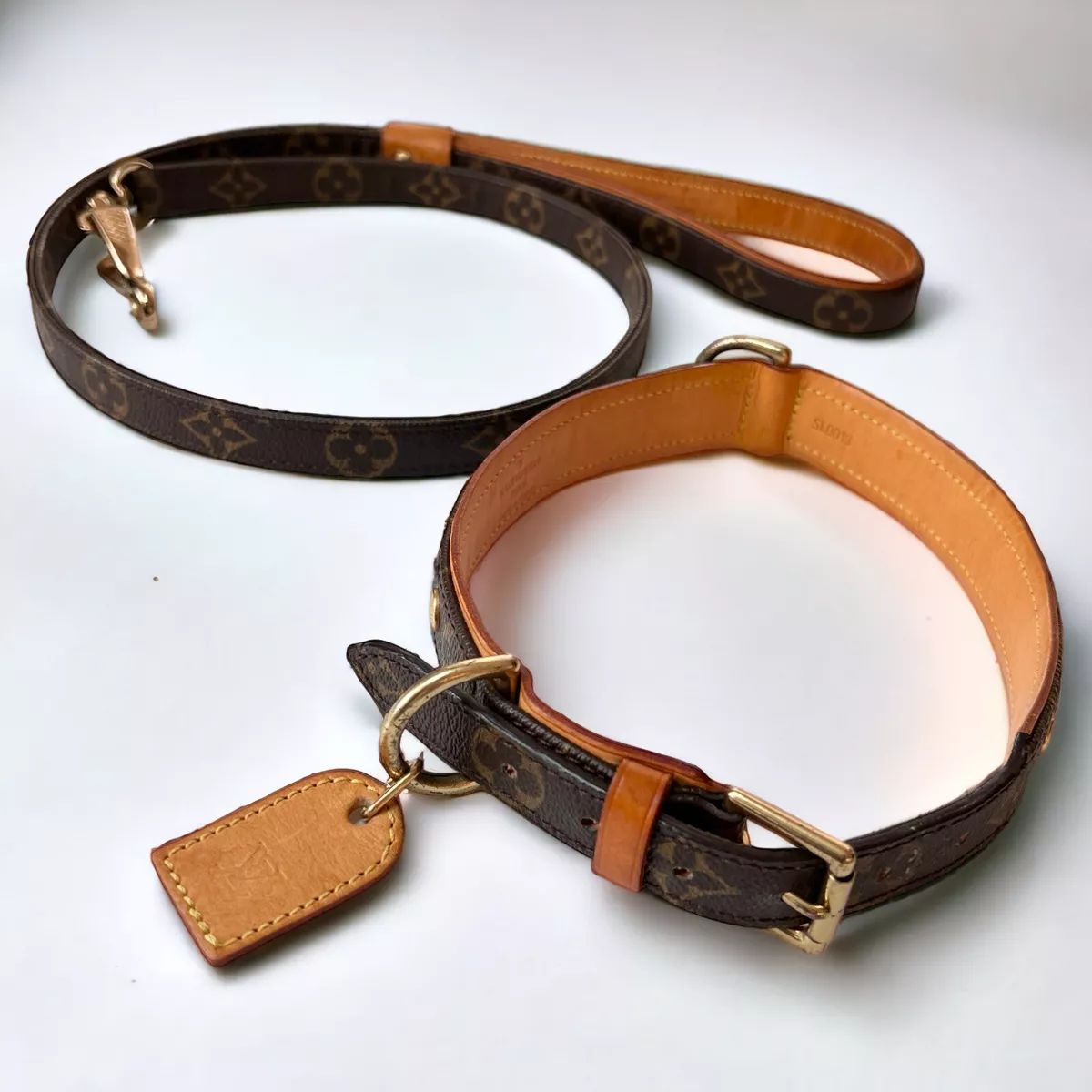 large louis vuitton dog collar