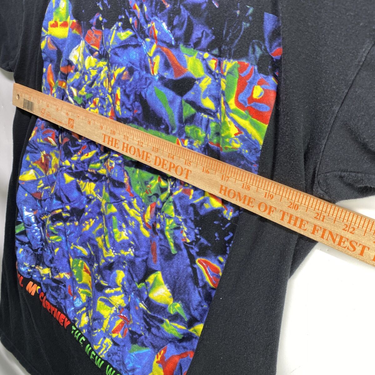 VTG Paul McCartney Concert T-shirt New World Tour Black XL VTG Paul McCartney Concert T-shirt New World Tour Black XL
