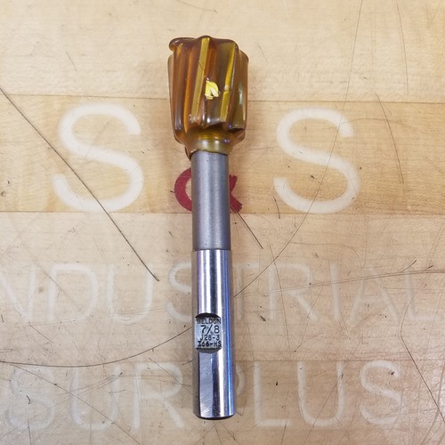 Weldon J283 Jig Bore Reamer, 7/8" Diameters, 1/2" Shank, 45/16" OAL