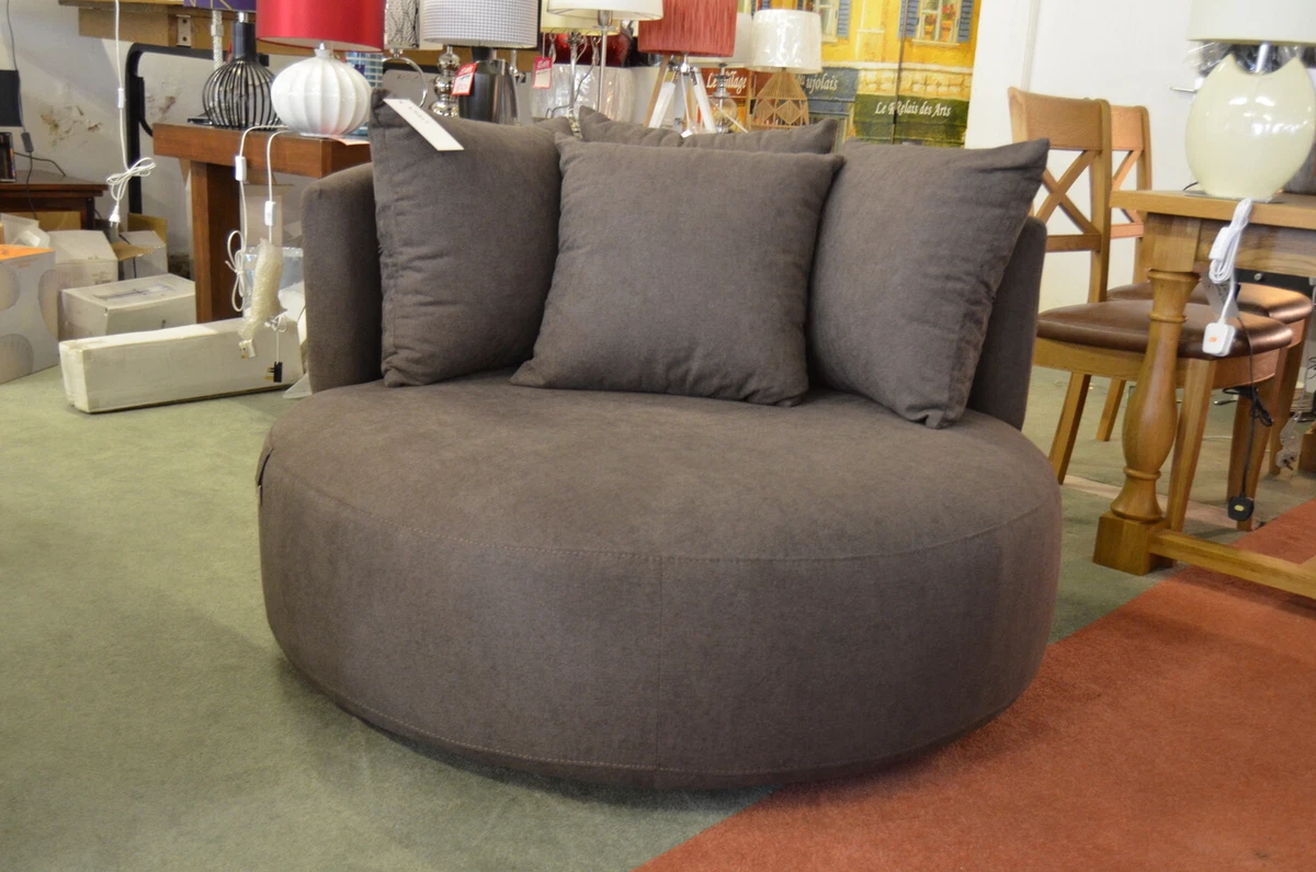 Oversized round swivel outlet chair for sale