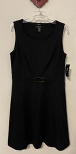 Style Co Womens Size 10 Black Sleeveless Knee-Length Fit & Flare Dress NWT!A3459