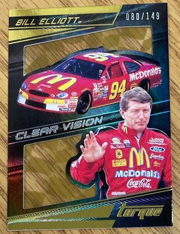 BILL ELLIOTT - 2017 Panini Torque - Clear Vision Gold - Serial Number 080/149 - Picture 1 of 1