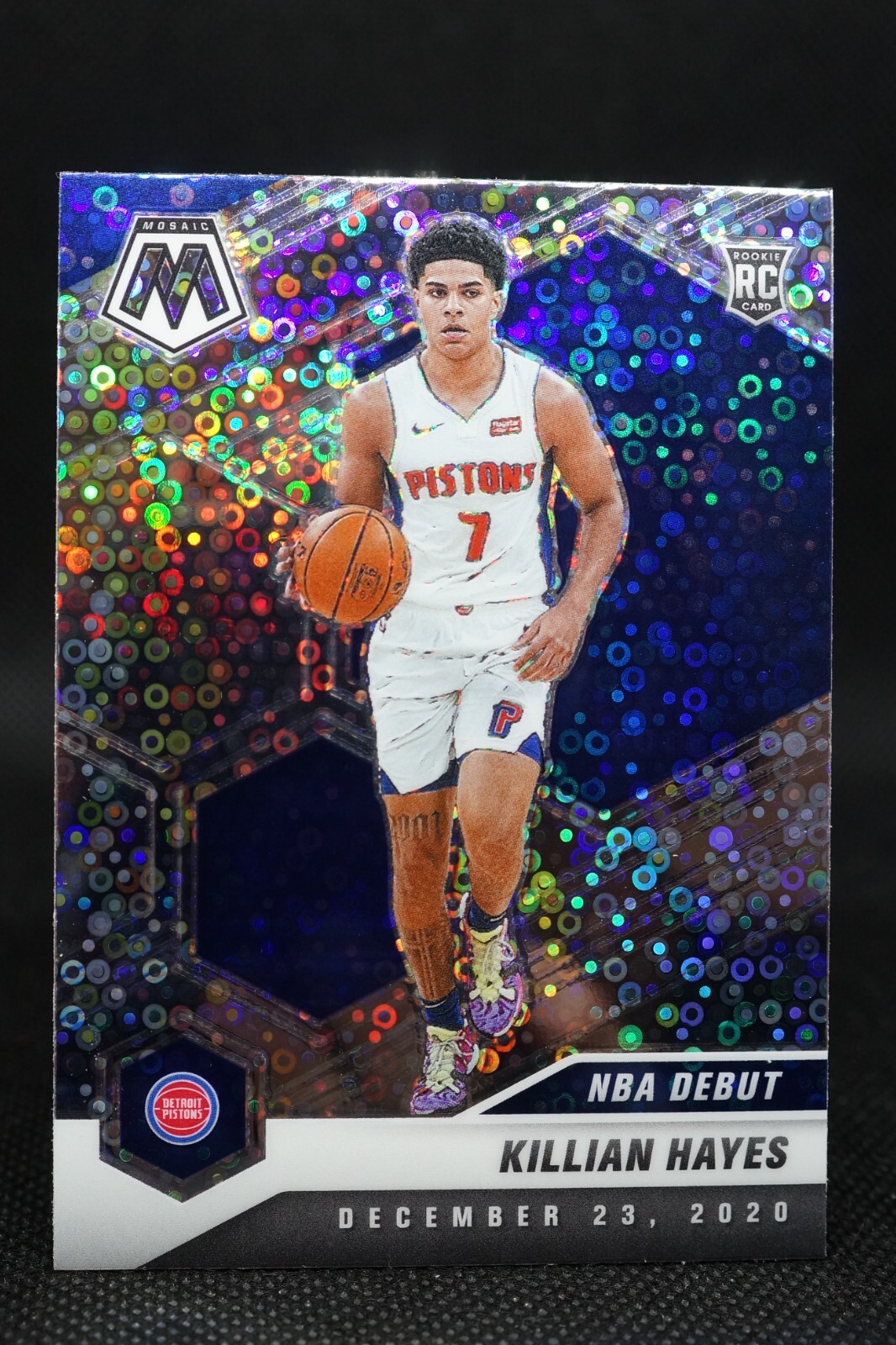 2020-21 Panini Mosaic NBA Fast Break Silver Prizm Killian Hayes Rookie #270 RC
