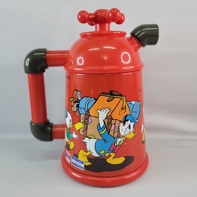 Vintage Zojirushi Red Vacuum Flask Carafe Mickey Mouse And His
