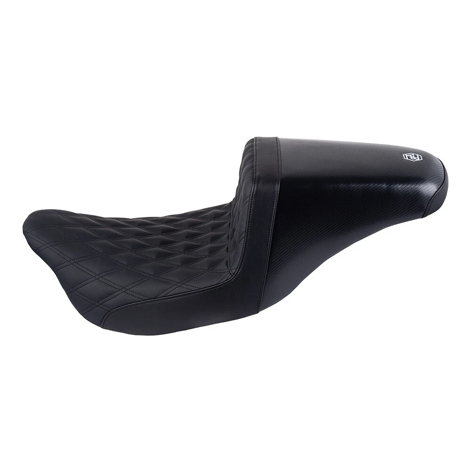 Asiento de asalto Advanblack costura negra para Harley Electra Road Street 2009+ Foto 2 de 4