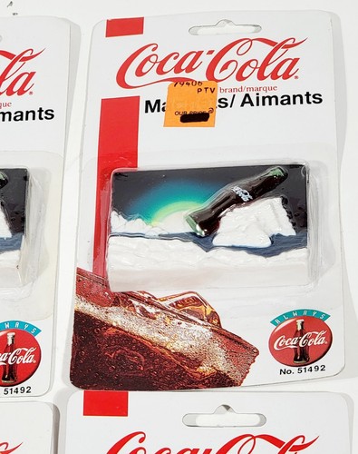4 Coca-Cola Magnet 1998 coke bottle on ice burgh No. 51492 in original package - Picture 5 of 14