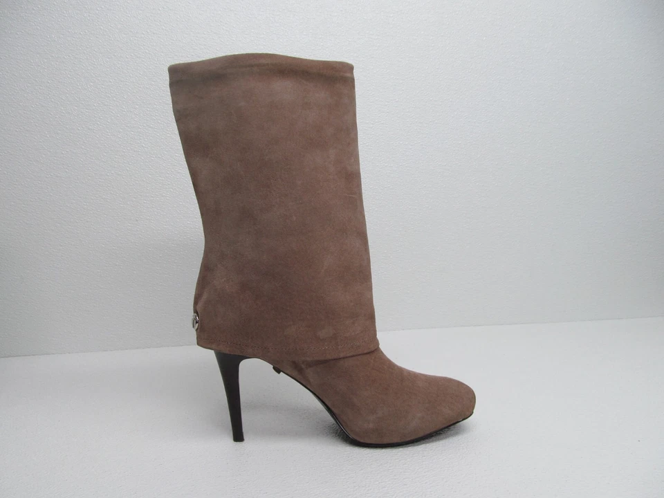 Tahari Foster Women's Fold Over Boots Suede Leather Stiletto Size 9.5 M - Image 4 of 4