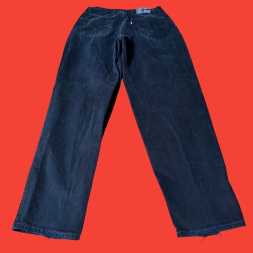 Levis Silvertab Baggy Fit Jeans Mens 34x32 Black Denim Skate Grunge 90s - Picture 4 of 9