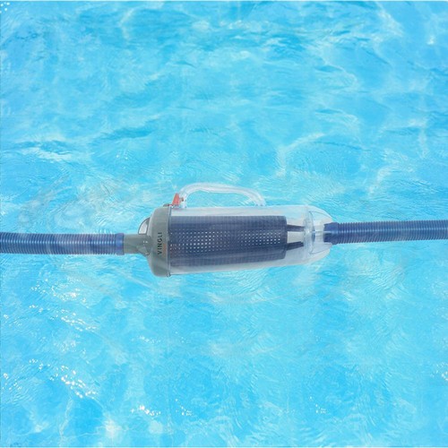 VINGLI Laubkanister mit Kunststoffgitterkorb passend für Poolsauger Automatik - Bild 9 von 12