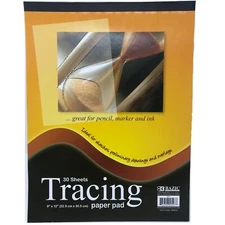 Tracing Paper Pad 9"x12" Artist Sketch Trace Book for Pencil marker Pen 30 Sheet