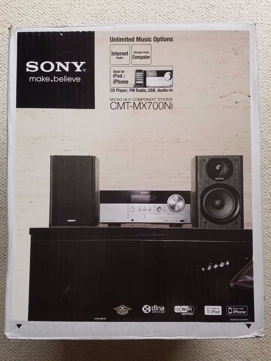 Sony CMTMX700NI Music System and Wi-Fi Internet Radio