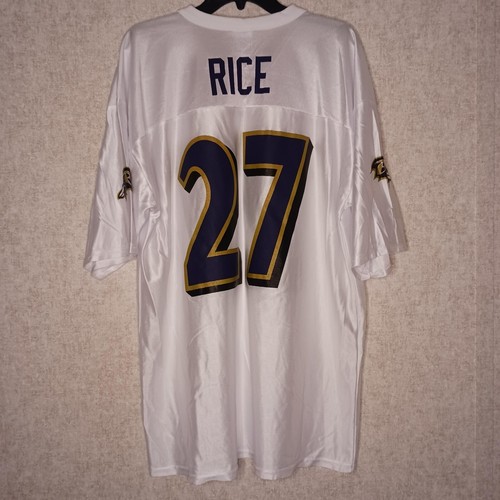 NFL Team Apparel Ray Rice Jersey Baltimore Ravens Mens Size XL White - Picture 5 of 7
