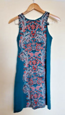 Xhilaration Boho Print Green Brown Boho Paisley XS