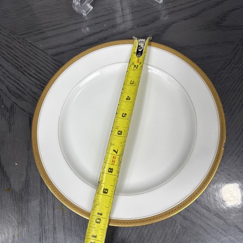 VTG Theodore Haviland Limoges France 10 1/4" White Dinner Plate Gold Rim Read! - Picture 7 of 7
