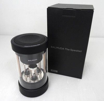 BALMUDA M01A-BK The Speaker Bluetooth black w/box,charger Working 