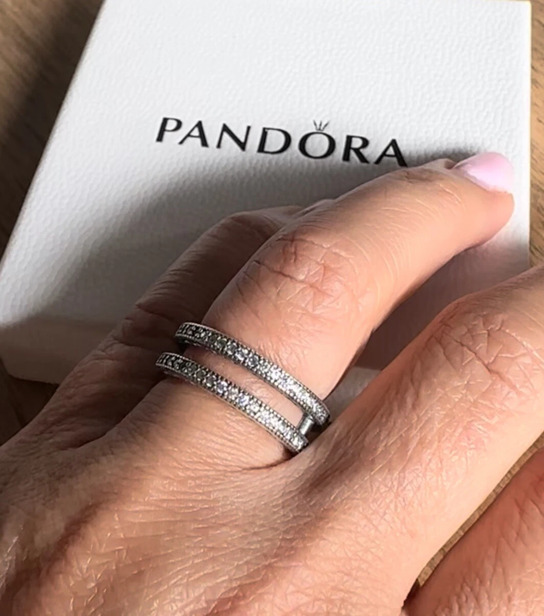 Double sparkle and hearts ring deals
