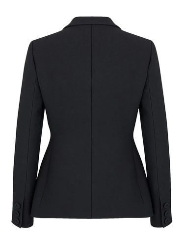 DIOR $5000 Black Montaigne Wool/Silk Jacket New & Authentic - Picture 2 of 2