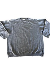 Vintage grey Adidas A586 crewneck sweatshirt polyester Sz Large