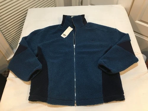 NWT $230.00 Adidas Equipment Mens Adams Blvd Polar Jacket Navy Blue SMALL - product listing photo