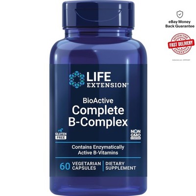 Life Extension Bioactive Complete B-Complex 60 vegetarian capsules
