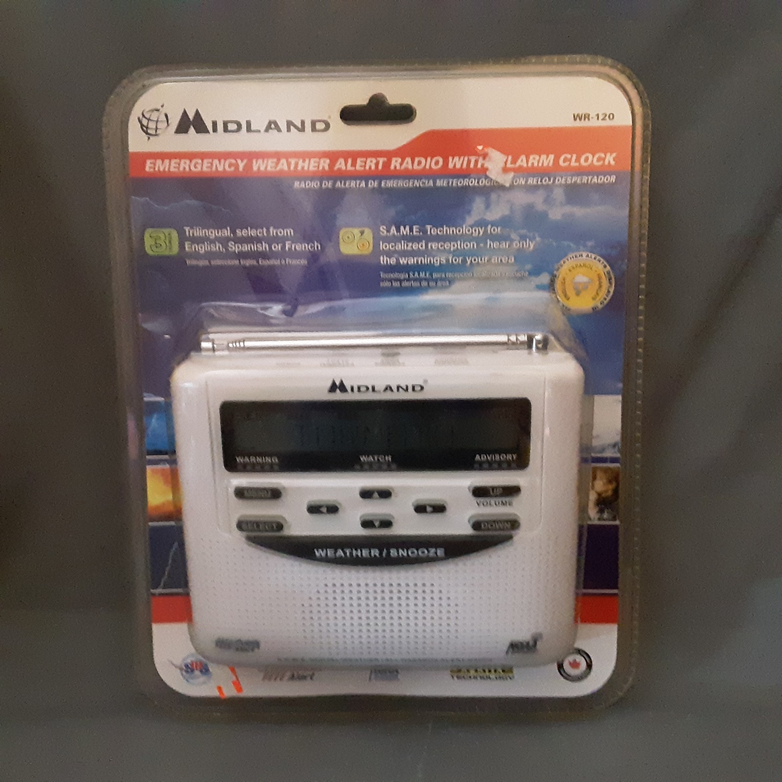 Midland wr-120 weather radio / alarm clock ( new )
