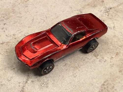 Original Hot Wheels Redline - Red US Custom Corvette!! - Free Shipping!!