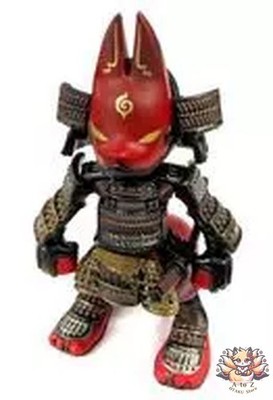 SO-TA Red Armor Fox Samurai Dennou Daiko 3head Fox 2 Mini Figur