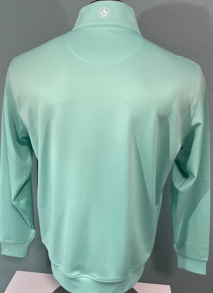 DONALD ROSS clásico L/S UPF 50 peso medio-calor 1/2 cremallera PULL-OVER talla M COMO NUEVO Foto 2 de 2