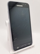 Samsung Galaxy J3 2016 Black  Android Smartphone Cracked Faulty #B