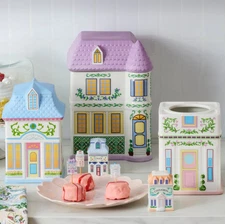 ✨ Lenox Village House Canisters | Set of 3 | New & Sealed | Ships Same Day ✨
