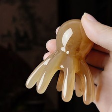 2Pcs Resin Octopus Comb Head Massager Meridian Scalp Massage Gua Sha Tool