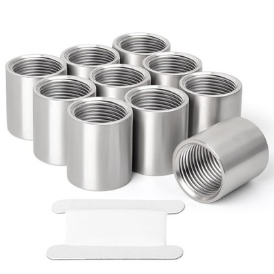 10PCS 304 Stainless Steel Cast Pipe Fitting, Coupling, 1/2'' X 1/2'' NPT Female Th