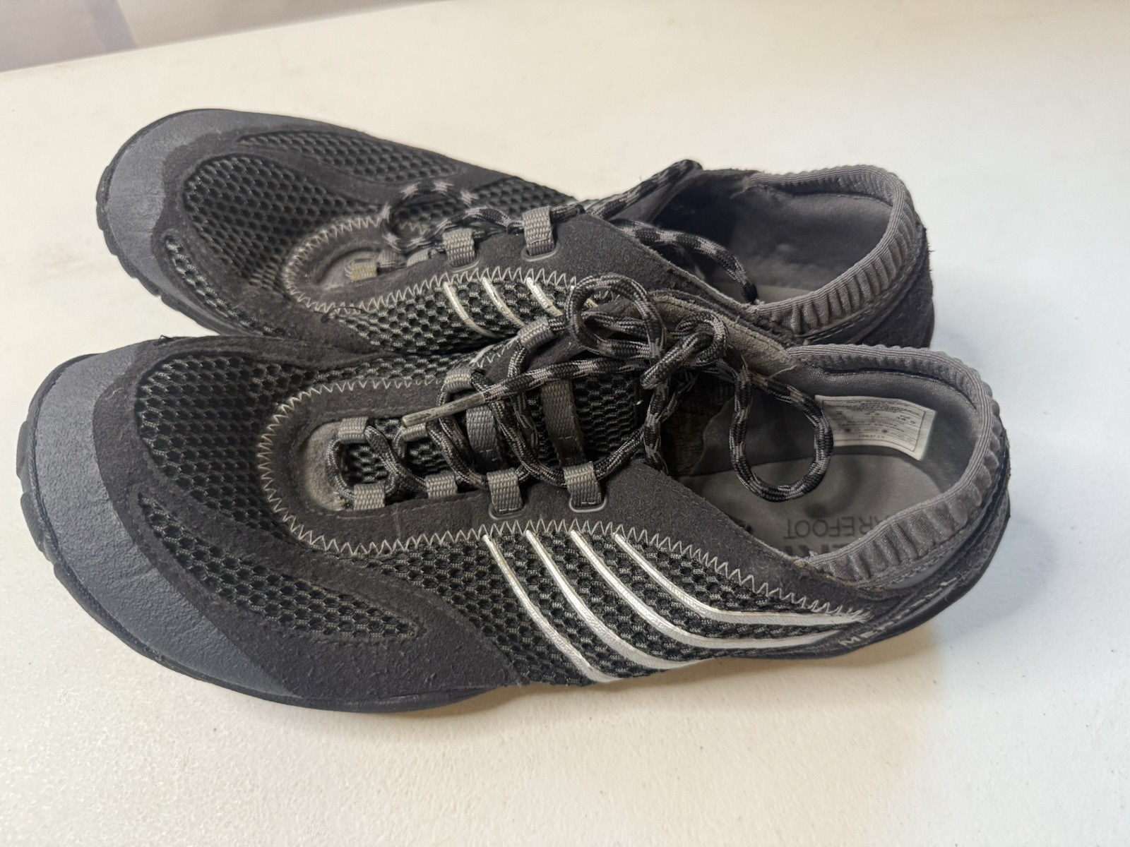 Merrell Pace Glove scarpe da corsa a piedi nudi donna 8 nere sneakers Vibram J35706