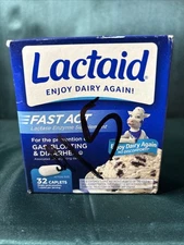 Lactaid Fast Acting Lactase Enzyme Supplement 32 Caplets. Exp 07/2026