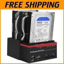 Universal 3-Bay External Hard Drive Dock Station