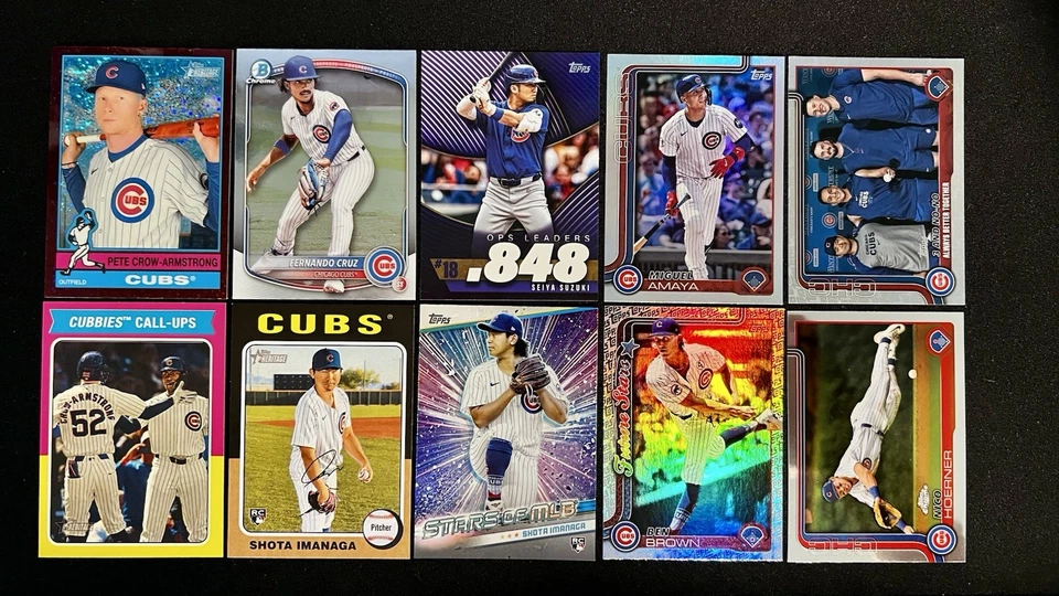 Lote de 50 tarjetas de los Chicago Cubs Topps inicio de béisbol Crow-Armstrong Foto 3 de 4