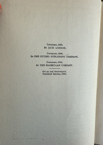 Antique "White Fang" by Jack London, HC 1906 Grosset & Dunlap, October Printing - Imagen 4 de 6