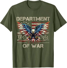 Department of War Established 2025 DOW USA Military Patriotic Unisex T-Shirt