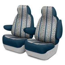 Saddleman 028436-03 Saddle Blanket 1st Row Blue Custom Seat Covers